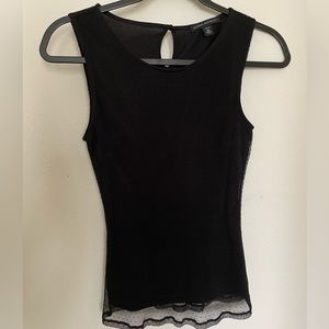 ❌SOLD❌ NWOT Banana Republic Polka Dot Lace Tank Top XS Petite XSP PXS